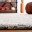 Tapis bleu / rouille en laine touffeté à la main Daly-68514973