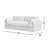 Luna 90'' Slipcovered Sofa-547254124