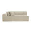Canapé désossé en flanelle de fourrure de lapin avec coussins - Conception modulaire sans mousse et sans assemblage-123038184