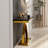 Devendra 50'' Luxury Gold Console Tables with Rich Gold X-Leg 