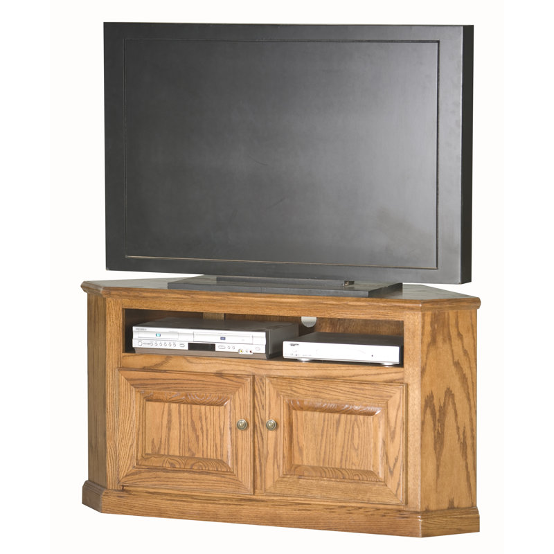 Lapierre Unfinished Corner TV Stand for TVs up to 55", Concord Cherry