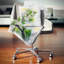 Branche de cerisier avec feuilles et fleurs - coussin à imprimé floral-29896419-29893012