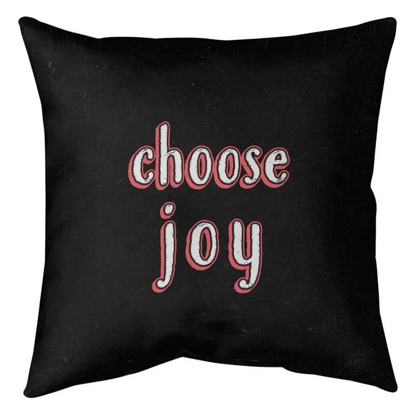 Coussin de sol choose Joy, H 36 po x l 36 po, Rouge