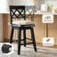 Tabouret de bar en bois massif Modern Farmhouse-1356897026-1356897053