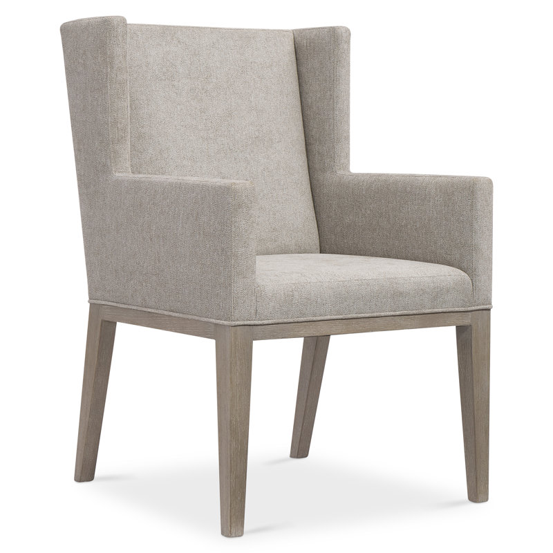 Linea Upholstered Arm Chair, Greige, Gray