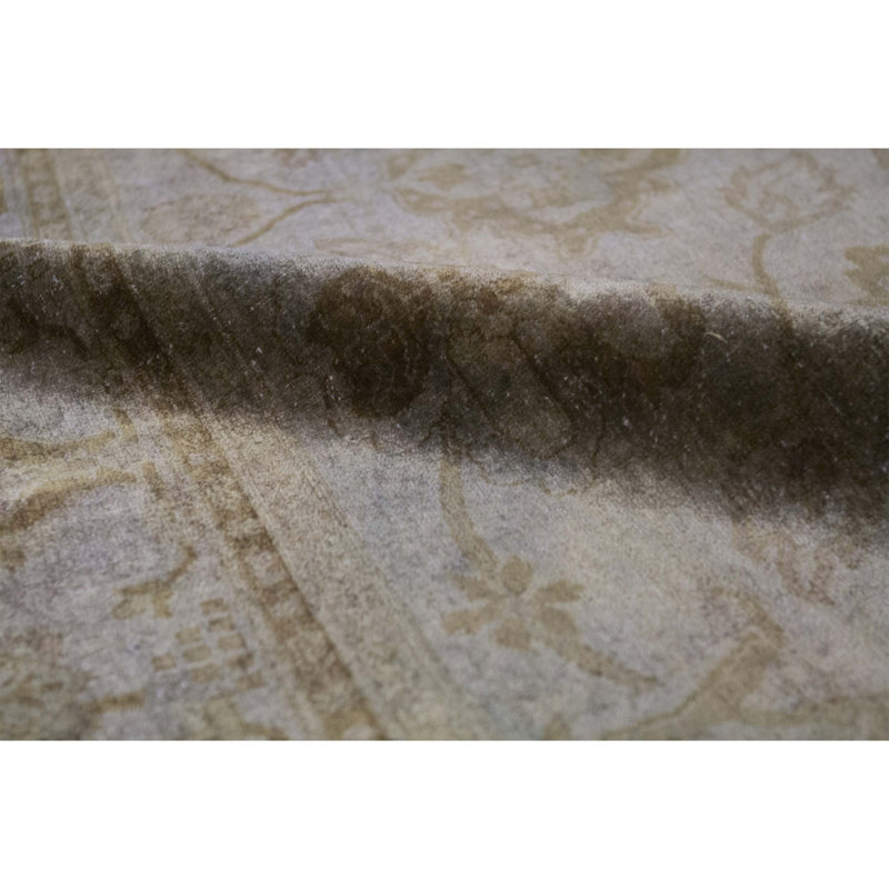 Tapis doré de haute qualité noué à la main