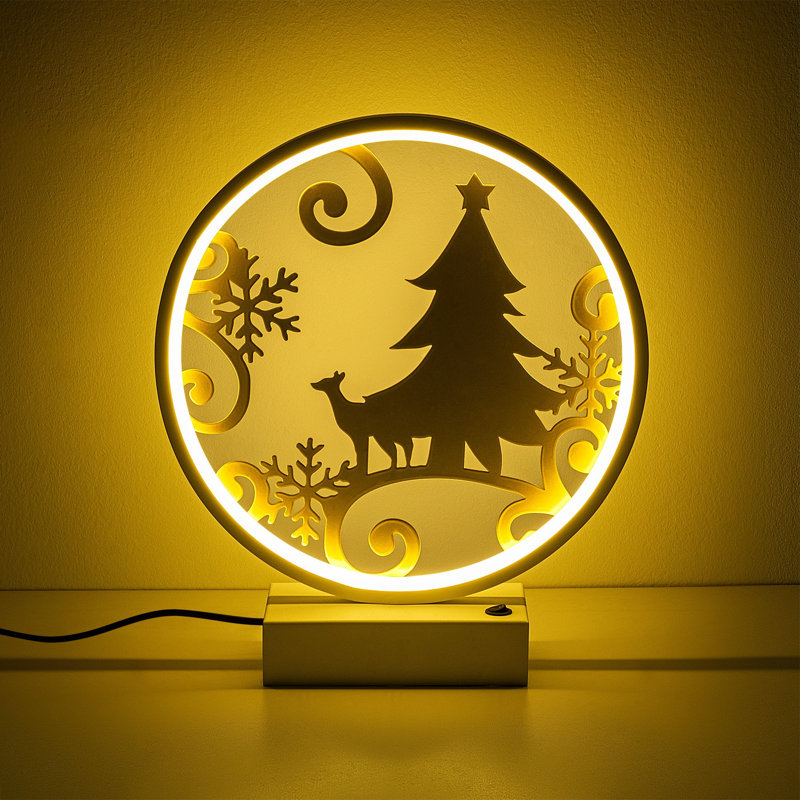 Lampe globe 100% métal Vernee, Or blanc