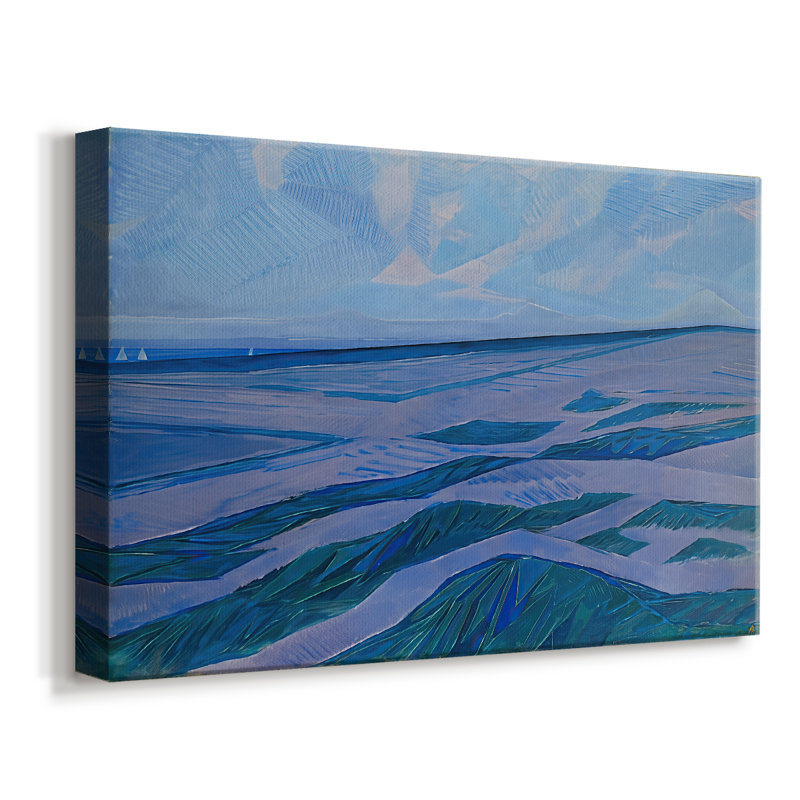 Sea after Sunset (View from the Dunes, Domburg)-Piet Mondrian-Gallery Wrapped Canvas-1909, 12 x 18