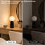 Lampe de table moderne en marbre avec abat-jour en verre blanc, lampe de chevet pour chambre et salon-1122801152