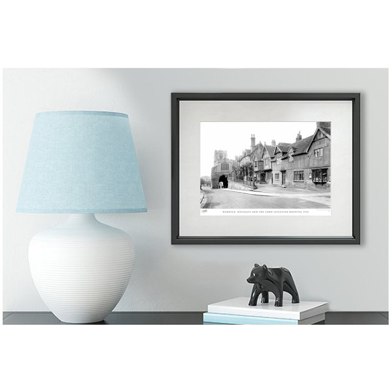 Warwick, Westgate And The Lord Leycester Hospital 1922 - Single Picture Frame Print, 45cm H x 60cm W x 2.3cm D