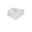 Giogali Ceiling Lamp 65Q Crystal Transparent Matt Bronze 1 E26 Ul-9450152-9450154