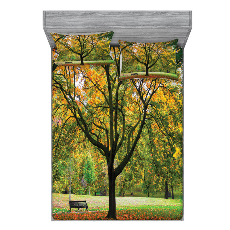 Microfiber Sheet Set, Queen Sheet Set with Fitted Sheet
