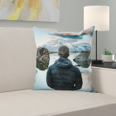 Microsuede Throw Pillow