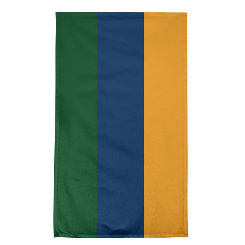 Stripe Tea Towel Kitchen Towel, Cotton Blend, Green/Navy/Gold Utah Basketball