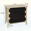 Buffet 3 tiroirs avec tablettes réglables, armoire de rangement avec tiroirs décoratifs en corde tissée à la main pour le salon