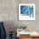  «The Blue Lagoon 2» par Laura Gibson, art mural sur toile, 26 po x 26 po