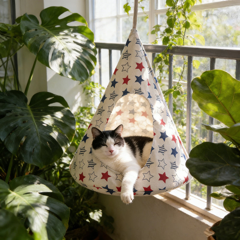 Nid confortable pour animal de compagnie, lit hamac pour chat respirant