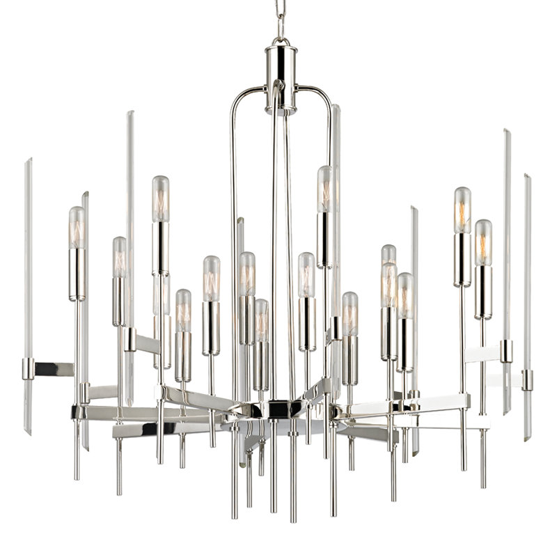 Bari 16 - Light Chandelier, Polished Nickel