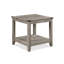 Ensemble de table basse rustique gris brun 3 pièces comprenant une table basse rectangulaire et deux tables d'appoint carrées, mobilier de salon en bois d'ingénierie