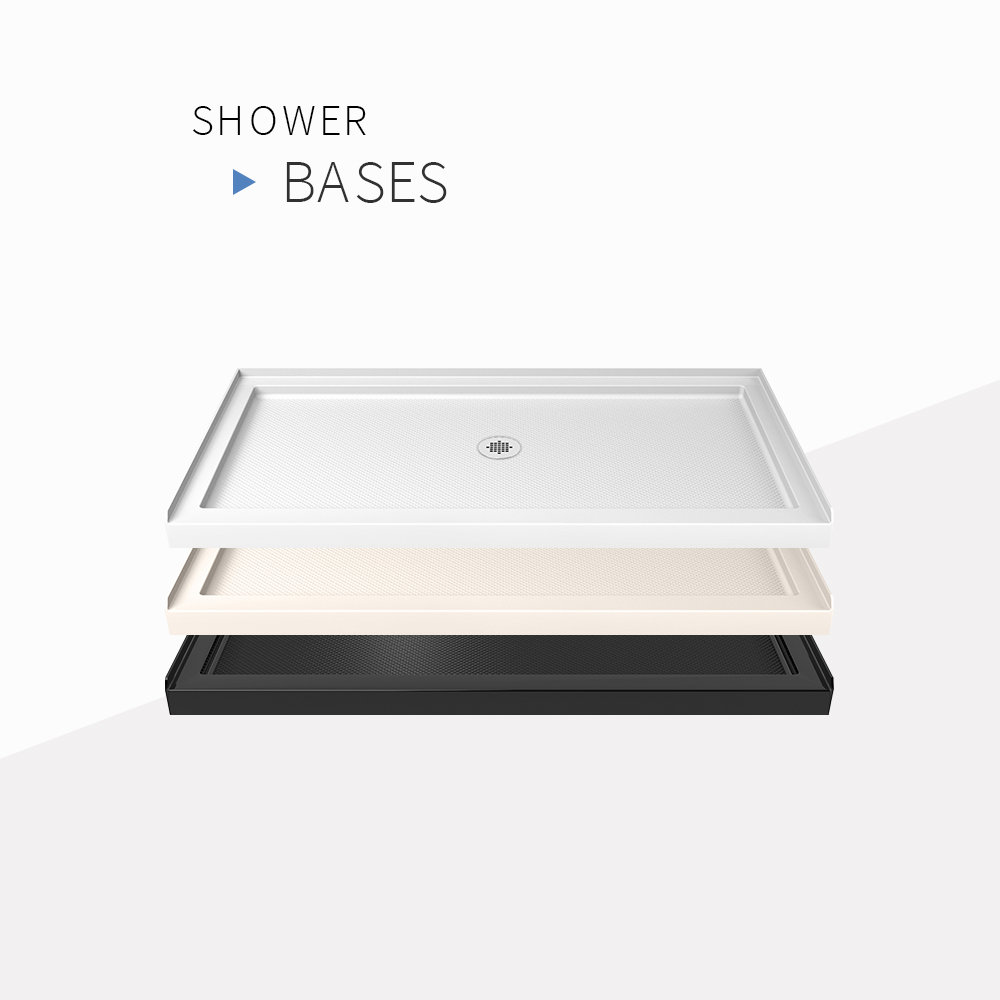 DreamLine French Corner 34.5" W x 34.5" D x 72'' H Framed Square Shower