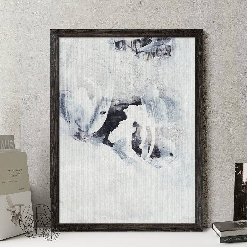 «Fire and Ice IV» par Paul Cezanne - reproduction d'art encadrée, H 22 po x l 16 po x P 2 po, Toile encadrée, ébène