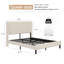 Noise Queen Metal Bed Frame With Charging In Headboard, Beige Colour, Support Framework, Fast Installation Time, No Box Spring Required Size Platform Construction, Long - Lasting Durability, Needed,-762032474