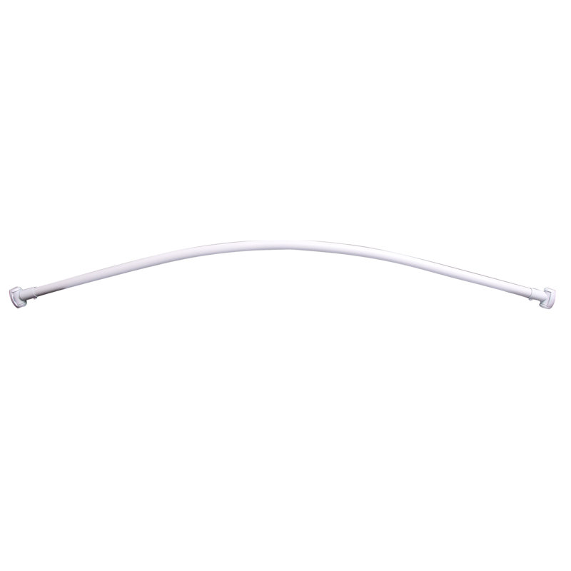 36'' Curved Shower Curtain Rod, White