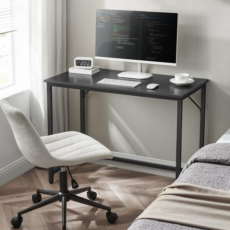 Wydmire Desk, 29.5" H x 31.5" W x 19.7" D, Black/Wood Grain