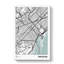 Map Barcelona Spain - Wrapped Canvas Print-61882244
