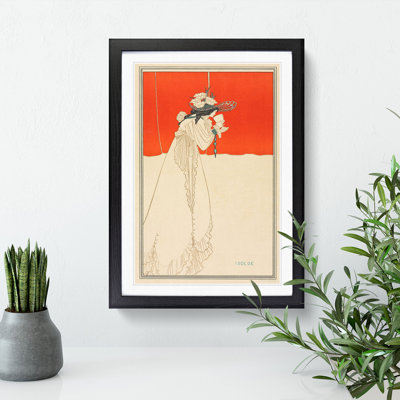 Isolde by Aubrey Beardsley - Picture Frame Painting