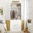 Freestanding Small 24" Closet System With 3 Wood Drawers-176460676-192399609