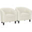 Fauteuil tonneau en velours côtelé, fauteuil d'appoint-1596944506