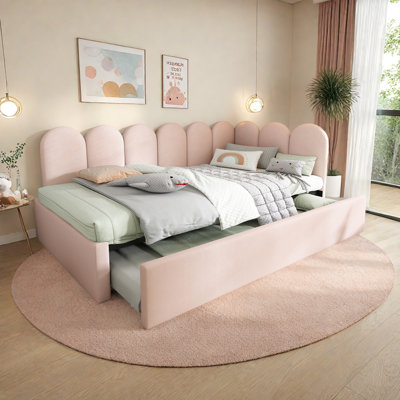 Upholstered Tufted Corner Daybed