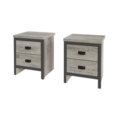 Almasi 43cm W Manufactured Wood Bedside Table