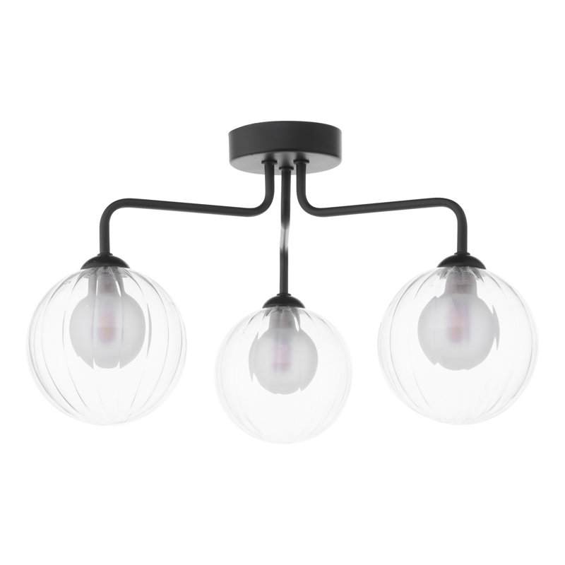 Flush Mount, Matt Black