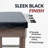 Hathaway Foosball Table Cover – Fitted 54-in Game Table Cover in Black – Durable, Wrinkle-Free Synthetic Leather with Soft Underside – Dust and Spill Protection for Foosball Accessories and Tables