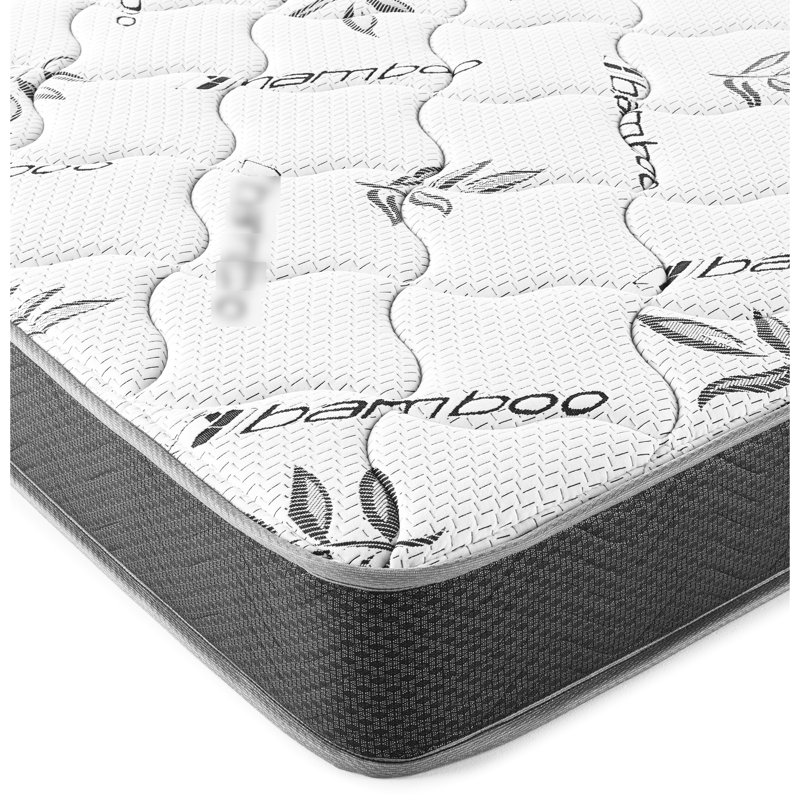 Matelas pour grand lit de 6 po en mousse avec housse et noyau dur pour support stable, mousse blanche, profondeur de 78,47 po, largeur de 58,93 po, refroidissement naturel de 5,65 po, apparence, noyau, poids de 26,49 lb