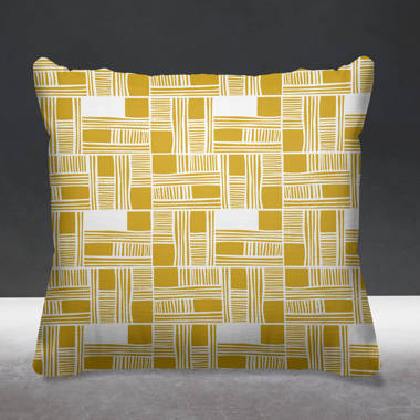 Lemon Bliss Print Outdoor Pillow Cover 18x18 (Set of 2) 