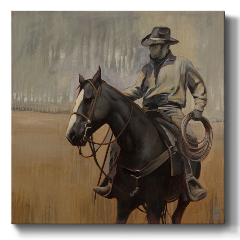 La recherche II sur toile, H 24 po x l 24 po x P 1,5 po