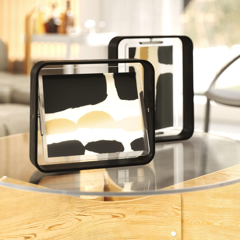 Bellwood Desk Picture Frame Natural Wood Frame 20 x 25 cm, Black