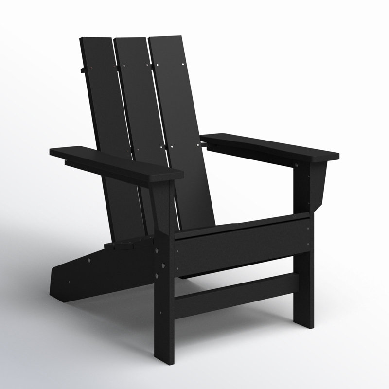 Ratcliff All-Weather HDPE Adirondack Chair, Black