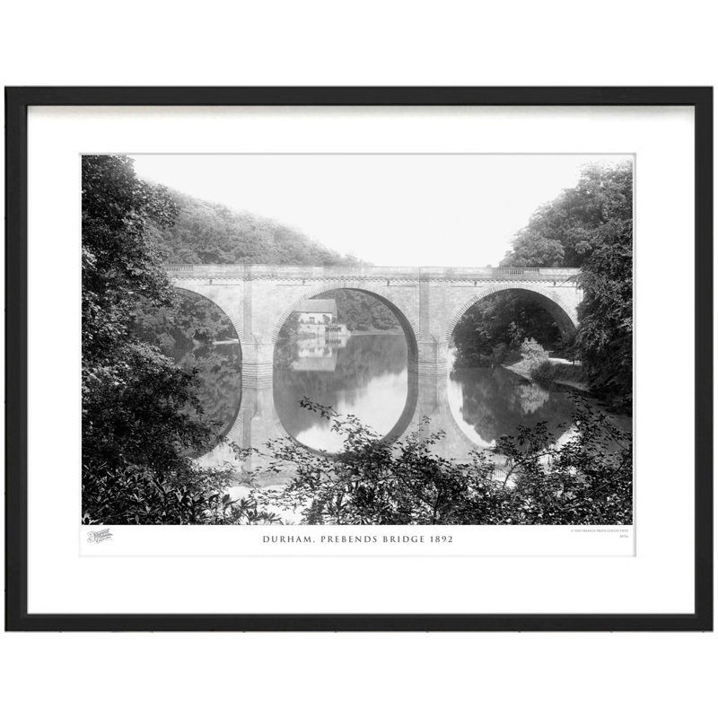 Durham, Prebends Bridge 1892 by Francis Frith - Single Picture Frame Print, 28cm H x 36cm W x 2.3cm D