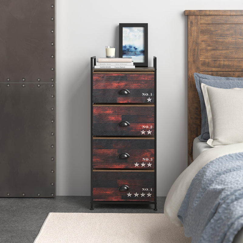 Berni 17.5'' W Metal Nightstand