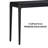 NTC Mingle 47-Inch Console Table, Modern Solid Wood Entryway Table with Hidden Drawer, Waterproof & Heat Resistant, Narrow Table for Hallway, Living Room & Foyer, Burnt Black-1018209890