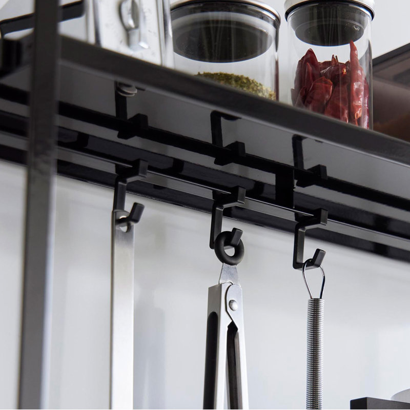 Support de comptoir à deux niveaux Yamazaki Home, acier, Noir