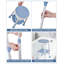 Chaise de douche avec tabouret de douche