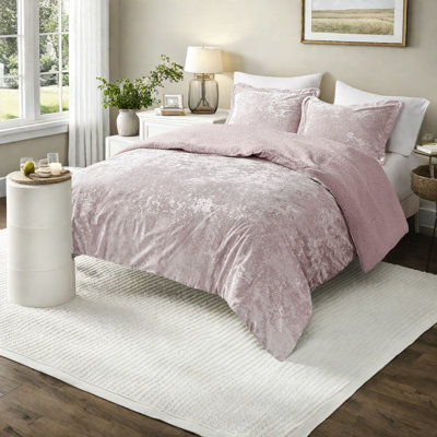 Cozy Bedding Sets, King Cal King Polyester Velvet Sherpa For Modern Home