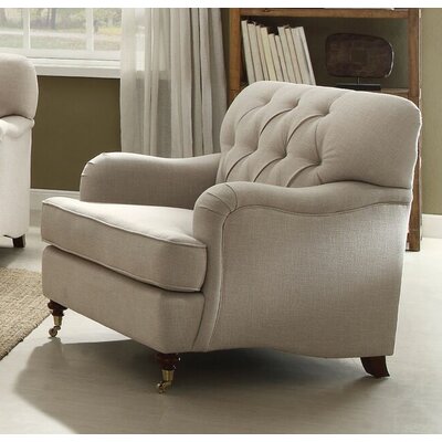 Diep 35"" Wide Tufted Linen Armchair -  Darby Home Co, 8E7CF3BC68AF4AEB8462E147F7DFC888