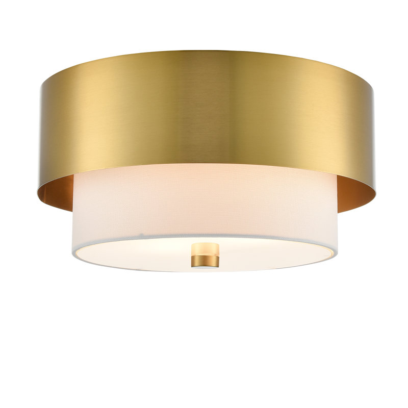 Plafonnier encastré 2 lumières Mid-Century