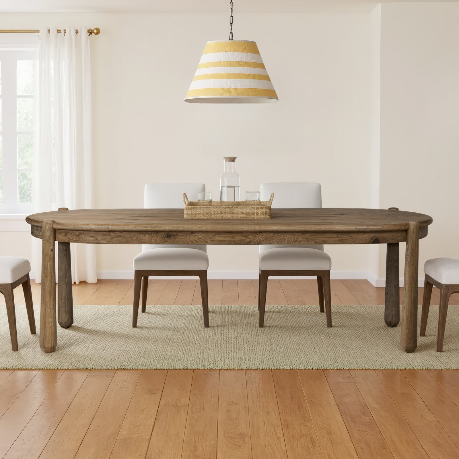 Salvador Dining Table, Smoked Oak